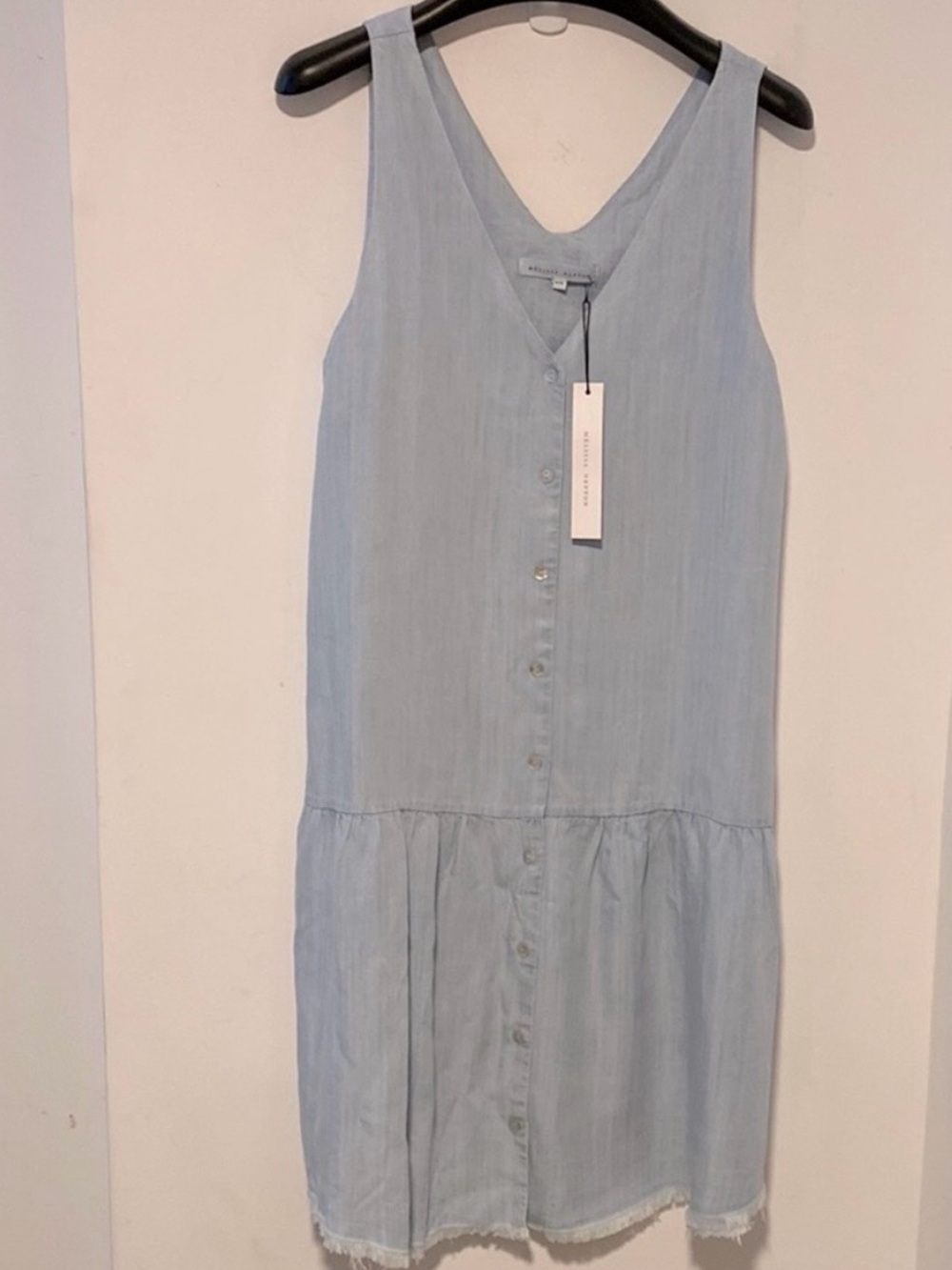 MELISSA NEPTON Pale Blue Button-Front Dress - Picture 2 of 4